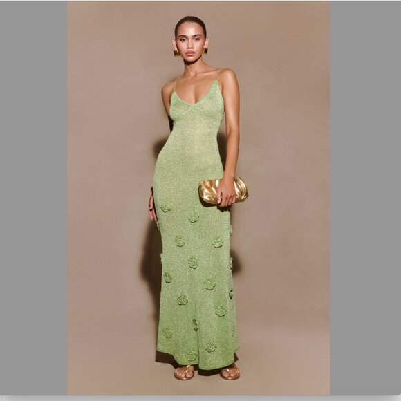 Meshki Green Maxi Dress - Picture 3 of 5